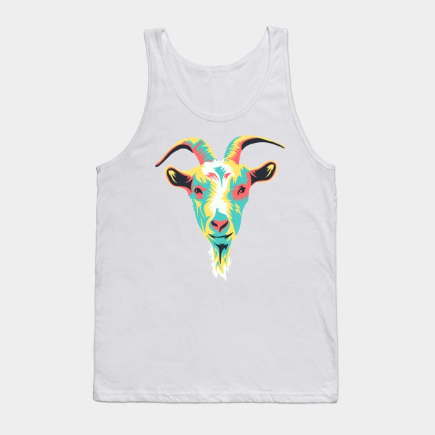 Funky Goat Tank Top by nicholashugginsdesign